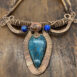 Chrysocolla copper necklace highlights