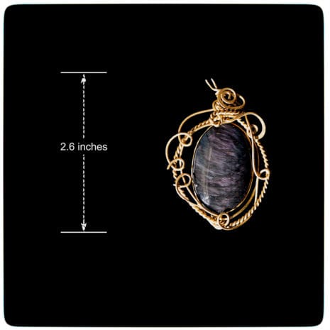 corded 11 size size obsidian with bronze