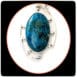 chrysocolla stone with silver pendants