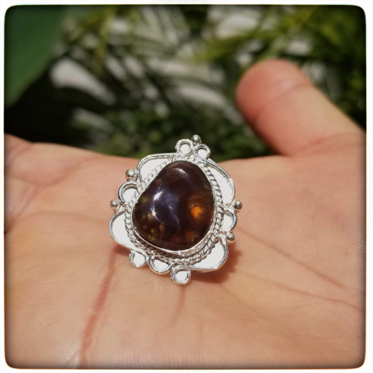 Silver Ring with Agate