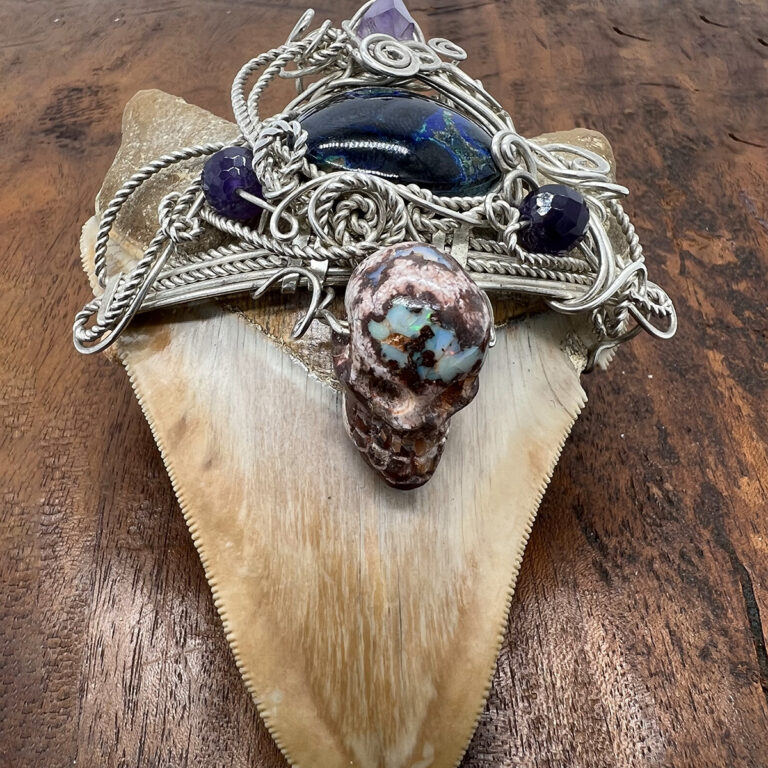 Silver and Shark Tooth Pendant