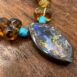 Australian boulder opal pendant